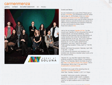 Tablet Screenshot of carmenmenza.com